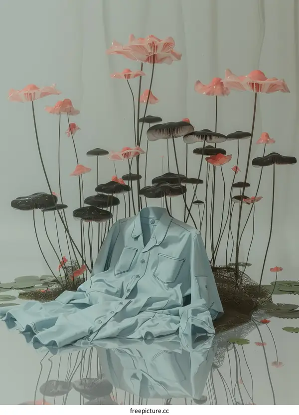 Surreal Blue Shirt Environment