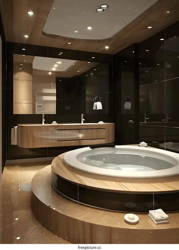 Luxury hotel bathroom
