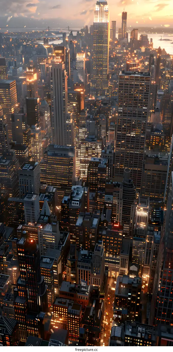 New York City Night View