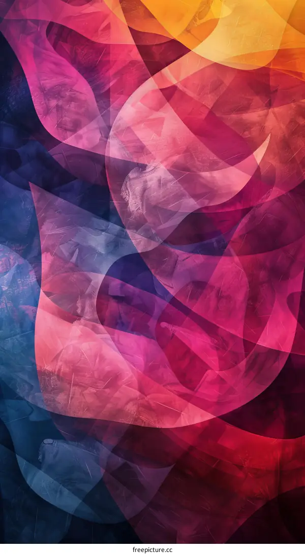 Abstract Colorful Geometric Shapes Design