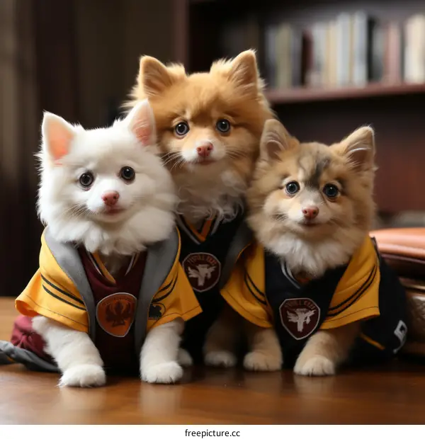 Fluffy Puppies in Harry Potter Costumes