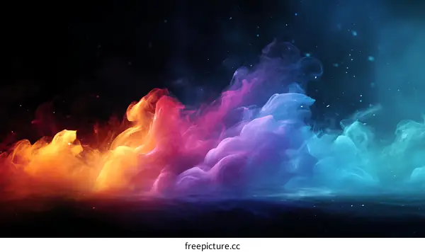 Abstract Colorful Smoke Background