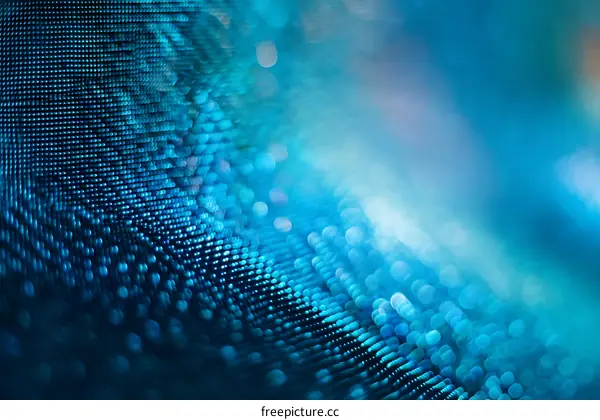 Abstract Blue Technology Texture Background