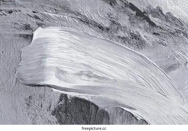 Abstract Gray and White Brushstrokes