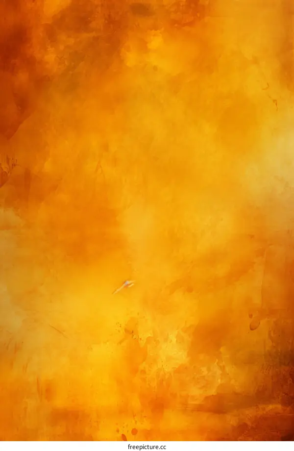 Abstract Orange Watercolor Background