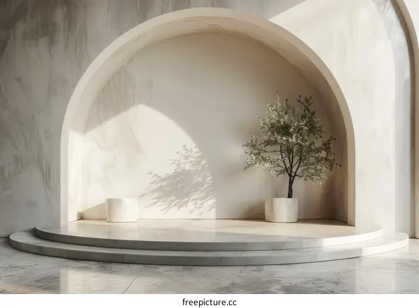 Minimalist Modern Archway Interior Design