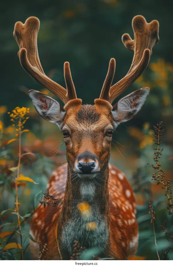 Close-up of a deer in the forest