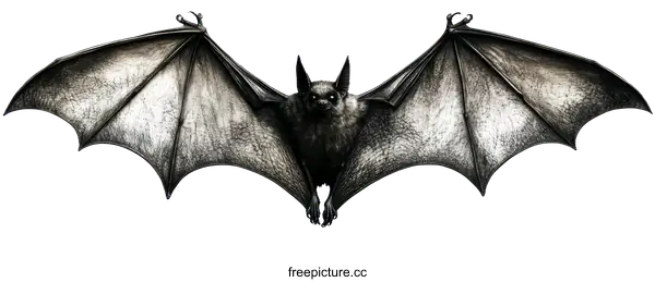 [Transparent Background PNG]Detailed Illustration of a Bat