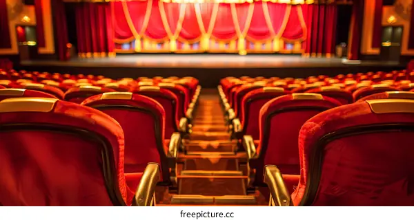 Red Velvet Seats In A Theatre