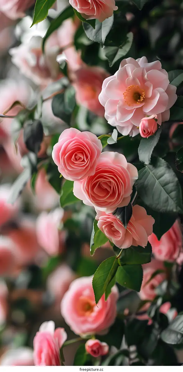 Pink Roses Close Up Flower Macro Photography