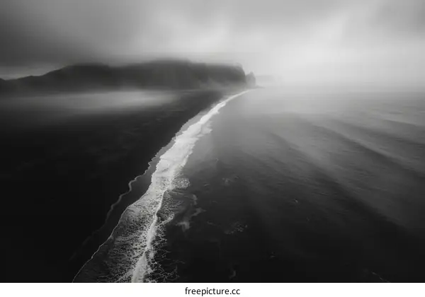 Black Sand Beach in Iceland