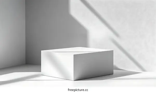 Modern Minimalist White Product Display