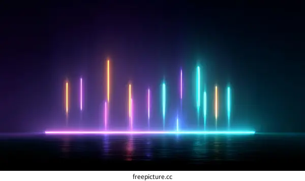Abstract Neon Light Design