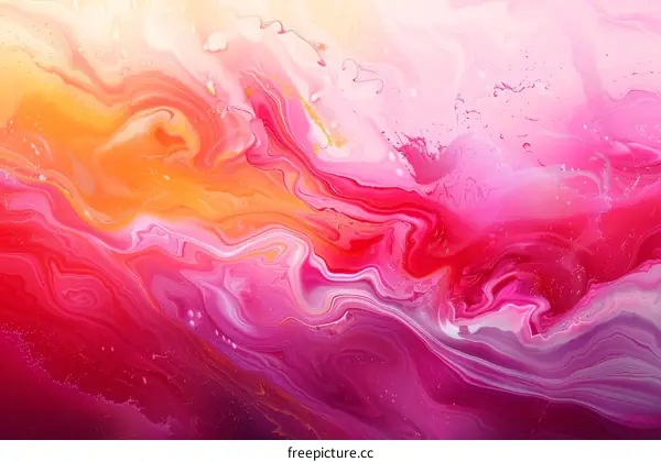 Abstract Colorful Liquid Marble Art Background