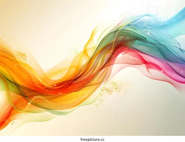 Wavy colorful abstract background