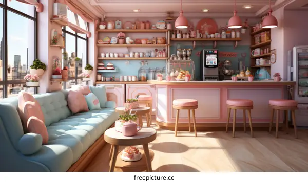 Dreamy Pink Cafe