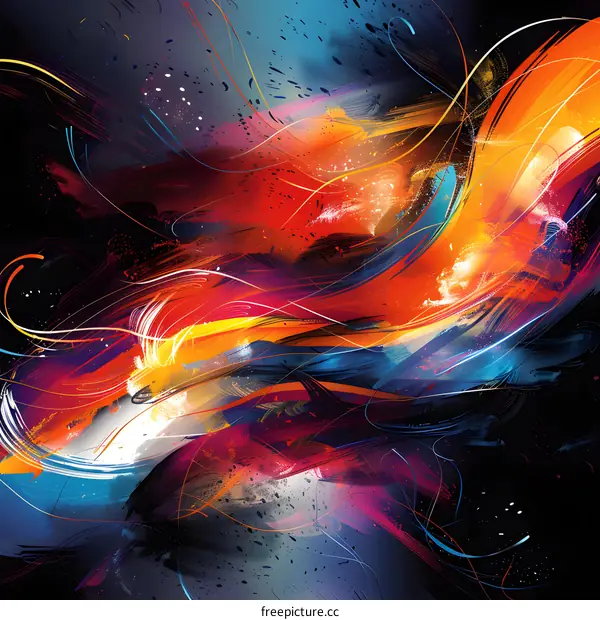 Colorful abstract painting