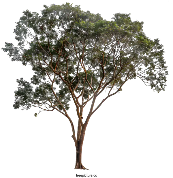 [Transparent Background PNG]Green Tree Isolated on White Background