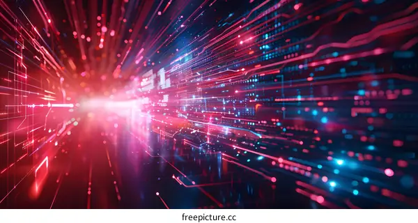 binary code in perspective