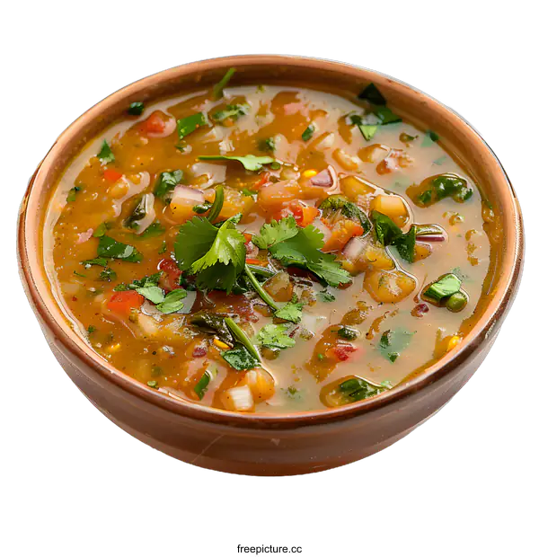 [Transparent Background PNG]Bowl of Spicy Tomato Soup