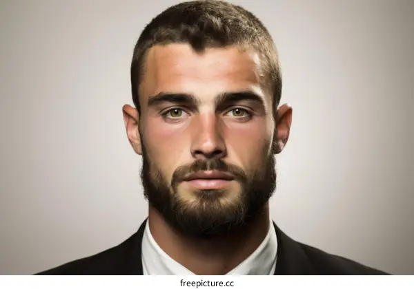 Portrait of a young professional man wearing a suit and tie