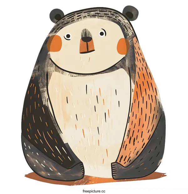 [Transparent Background PNG]Cute Cartoon Bear Illustration