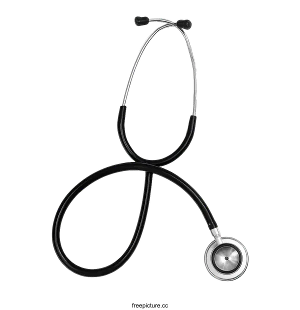 [Transparent Background PNG]Medical Stethoscope on White Background
