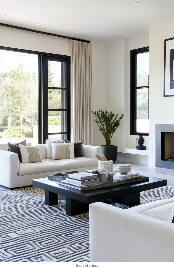 Modern Minimalist Living Room Interior Design