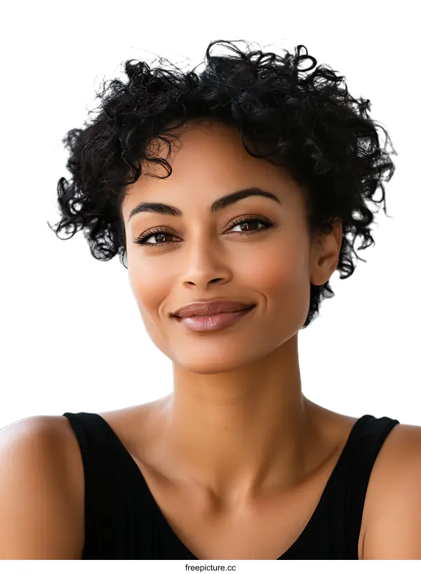 [Transparent Background PNG]Closeup Portrait of a Beautiful Woman