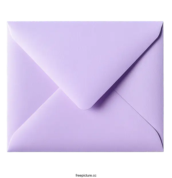 [Transparent Background PNG]Purple Envelope Close-up Photograph