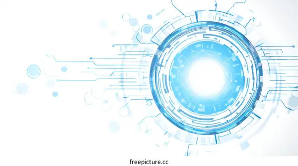 Abstract Technology Circuit Design Illustration