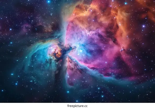 Orion Nebula, a beautiful and complex star-forming region