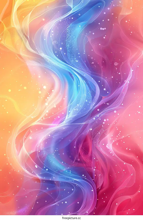 Vibrant Colorful Abstract Wavy Background
