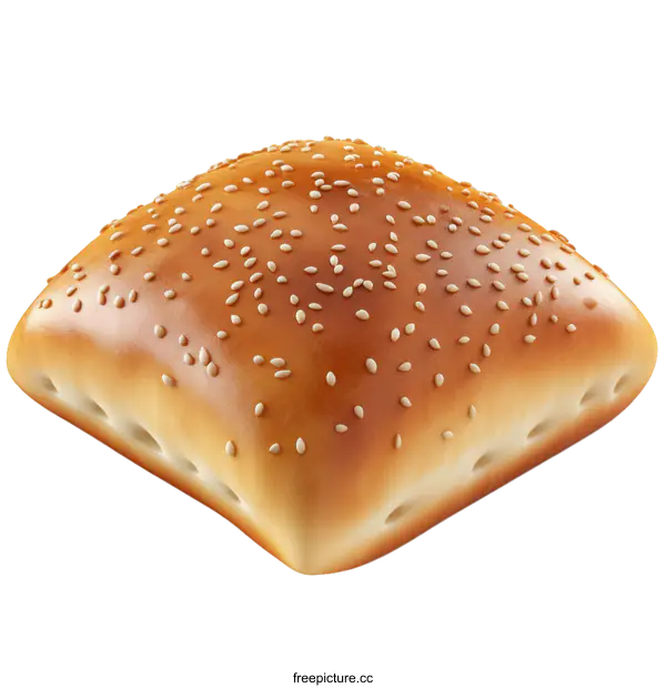 [Transparent Background PNG]Detailed Image of Sesame Seed Bun