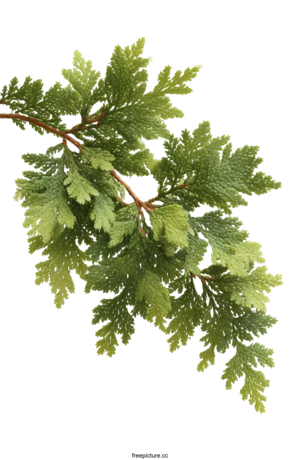 [Transparent Background PNG]Close-up of a Branch with Delicate Leaves