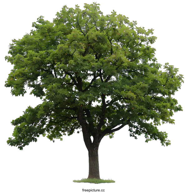 [Transparent Background PNG]Large Green Tree Isolated On White Background