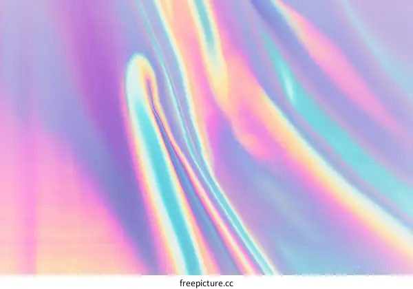 Abstract Pastel Holographic Fabric Background