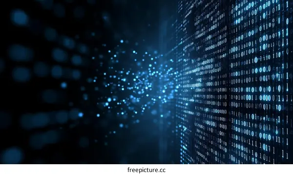 Abstract Binary Code Background