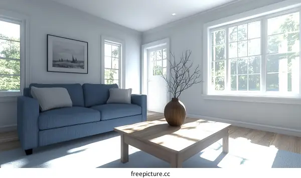 Cozy Living Room Interior Design Illustration
