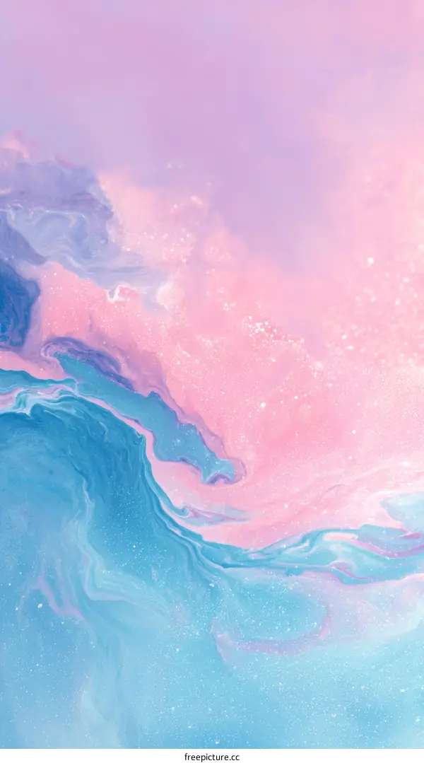 Abstract Liquid Paint Splatter Art