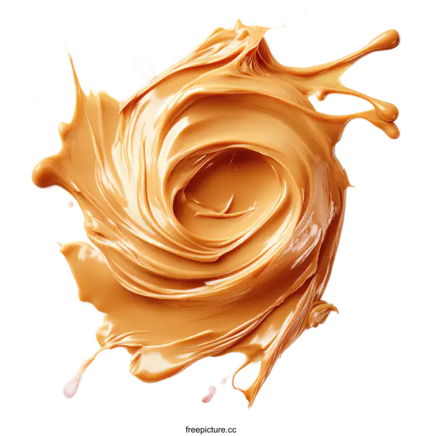 [Transparent Background PNG]Peanut Butter Swirl Food Photography