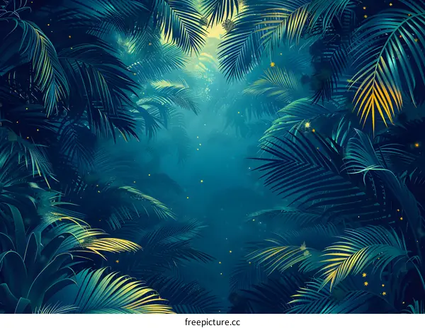 A lush tropical rainforest