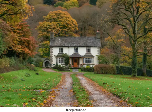 Charming Countryside Cottage in Autumn
