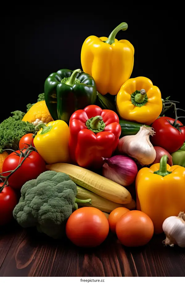 Fresh Vegetables and Fruits: A Colorful Abundance