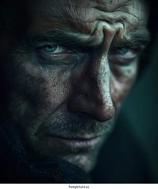 Portrait of a Weathered Man