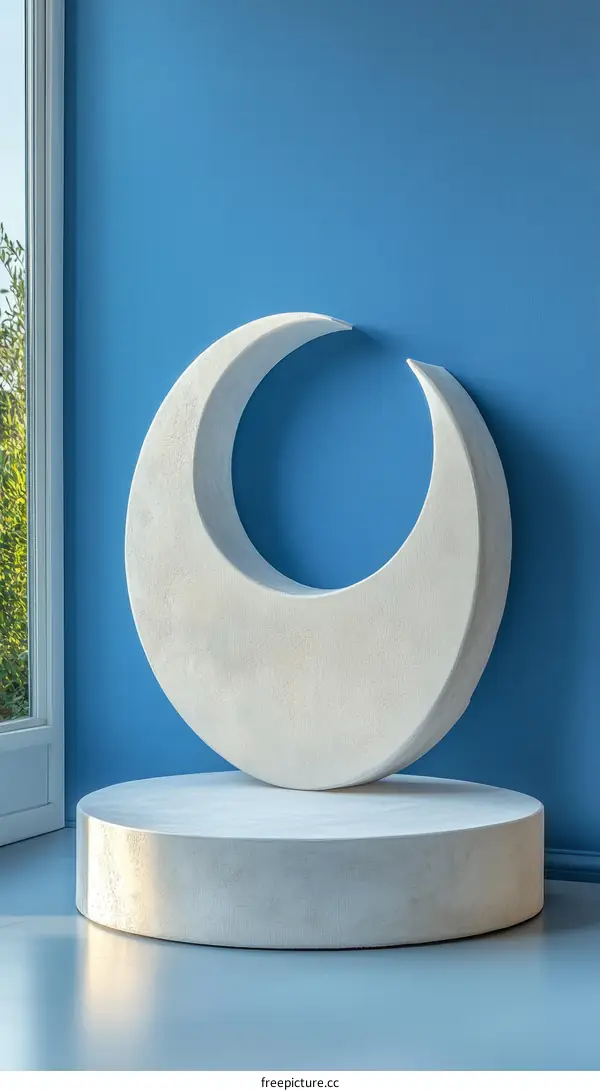 Abstract Modern Geometric Display Podium