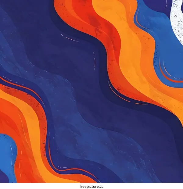 Abstract Colorful Wavy Background