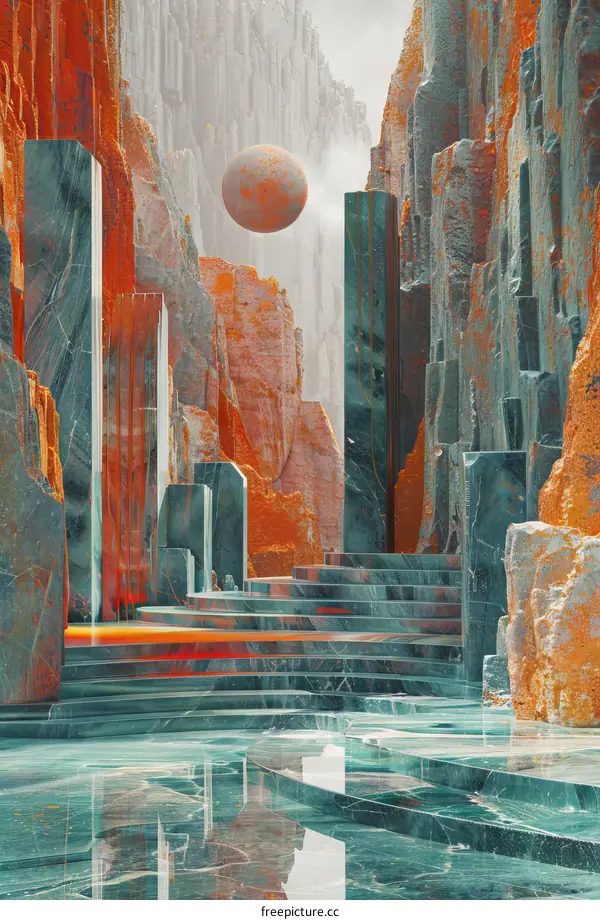 Sci-Fi Planet Rock Canyon