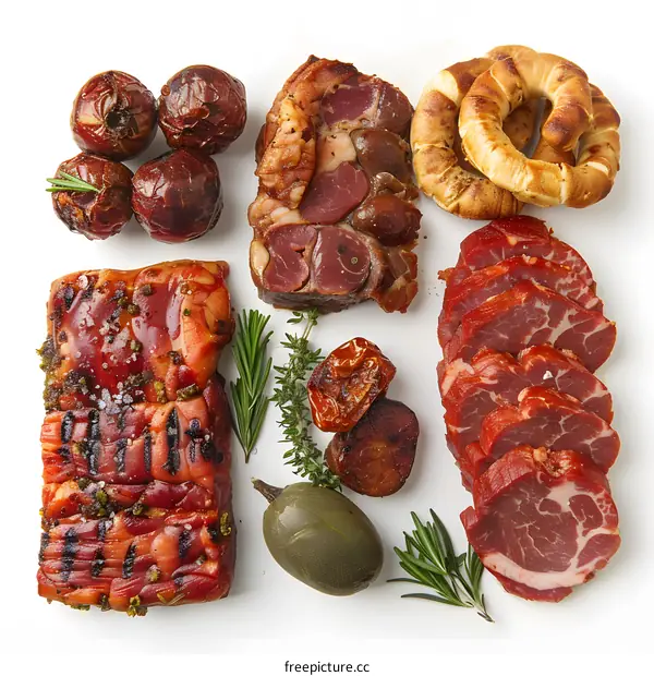 Close Up Food Photography of Meat and Vegetables Arrangement