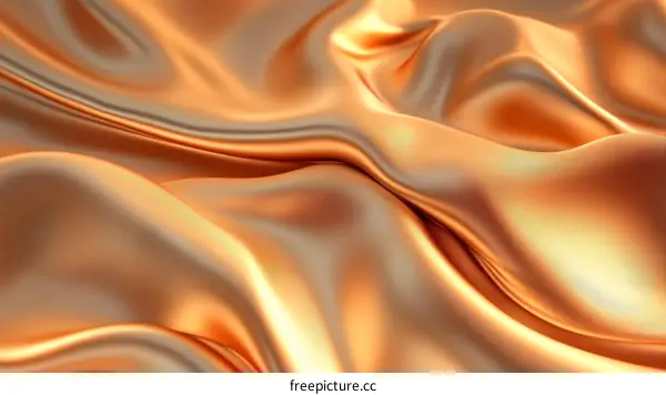 Golden Silk Fabric Texture
